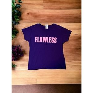 Gildan Women's Ladies XL Flawless tee shirt purple